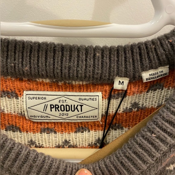 Medium gunmetal knit crew neck - Picture 3 of 5